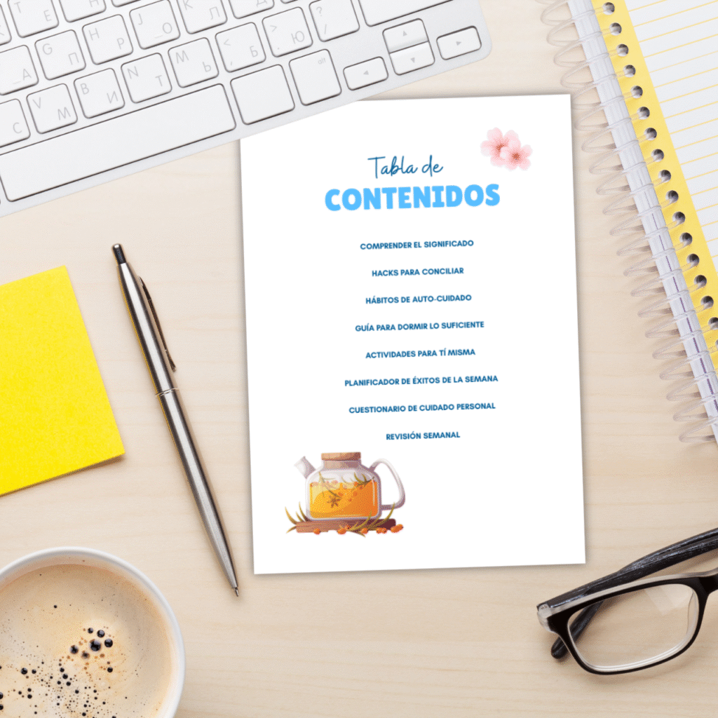 indice plan TCAE y notas organizadas