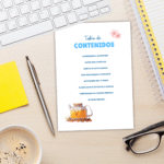 indice plan TCAE y notas organizadas