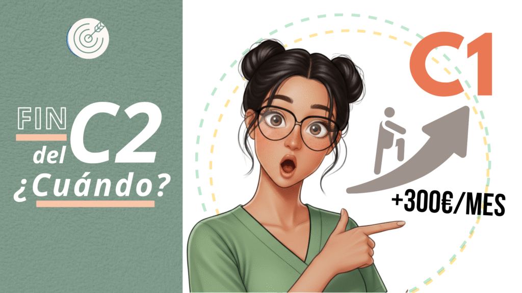 Comparativa de sueldo base TCAE: subgrupo C2 vs. reclasificación al C1 en 2025