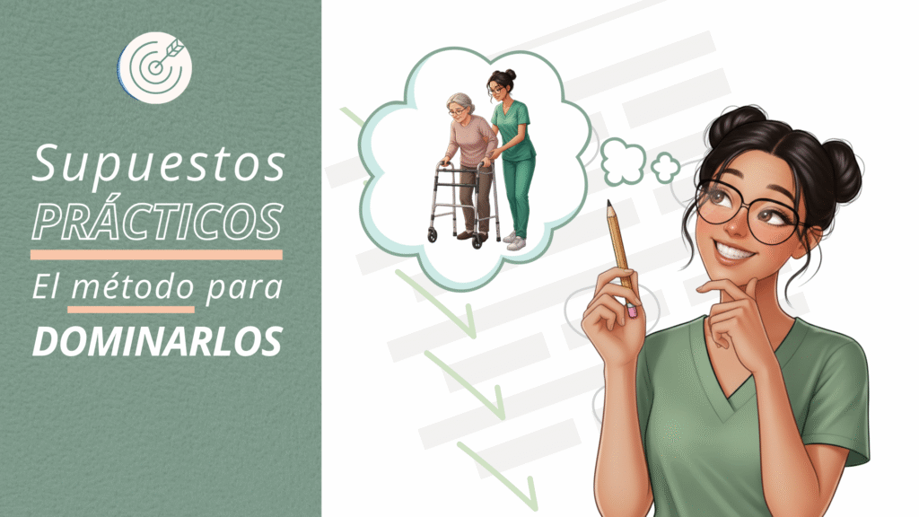 ilustración tcae resolviendo supuestos prácticos en oposición